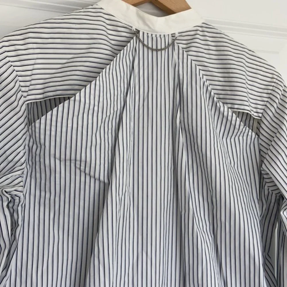 Rag & Bone Dylan striped button down silk cotton shirt - Picture 12 of 13